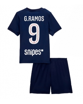 Billige Fotballdrakt Paris Saint-Germain Goncalo Ramos #9 Replika Hjemmedraktsett Barn 2025-26 Kortermet (med bukser)